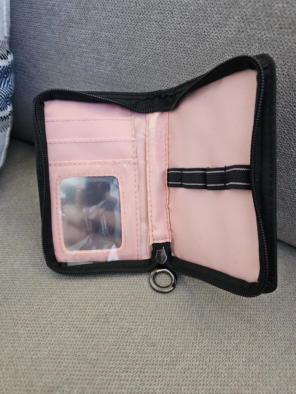 Mary Kay Wallet Lipstick Lip Gloss Cosmetic Case with Mirror Zipper 3x5